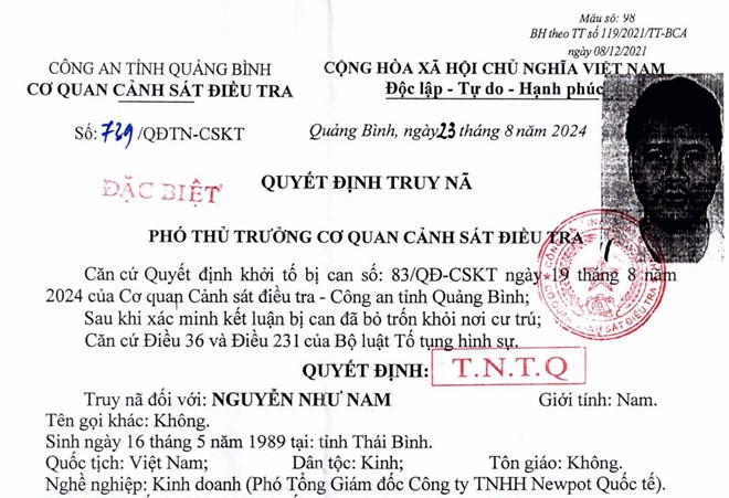 Truy nã đặc biệt Nguyễn Như Nam- Ảnh 1.