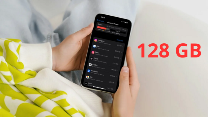 Điện thoại bộ nhớ trong 128GB chứa được bao nhiêu ảnh và video?- Ảnh 1.