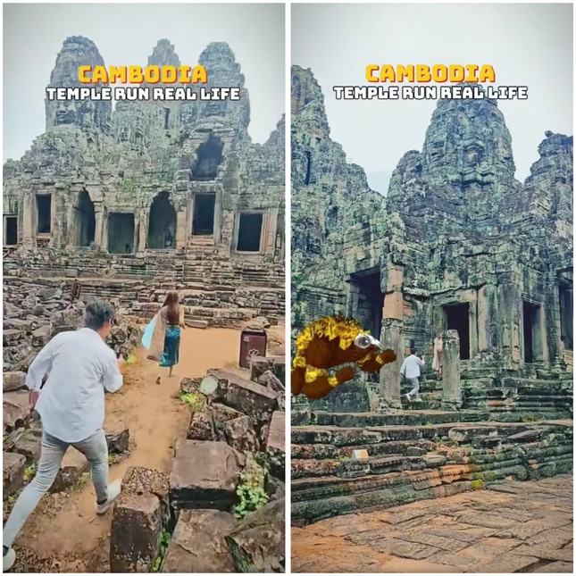 Trào lưu TikTok ‘chạy nước rút’ đe dọa đền thờ Angkor Wat của Campuchia- Ảnh 2.