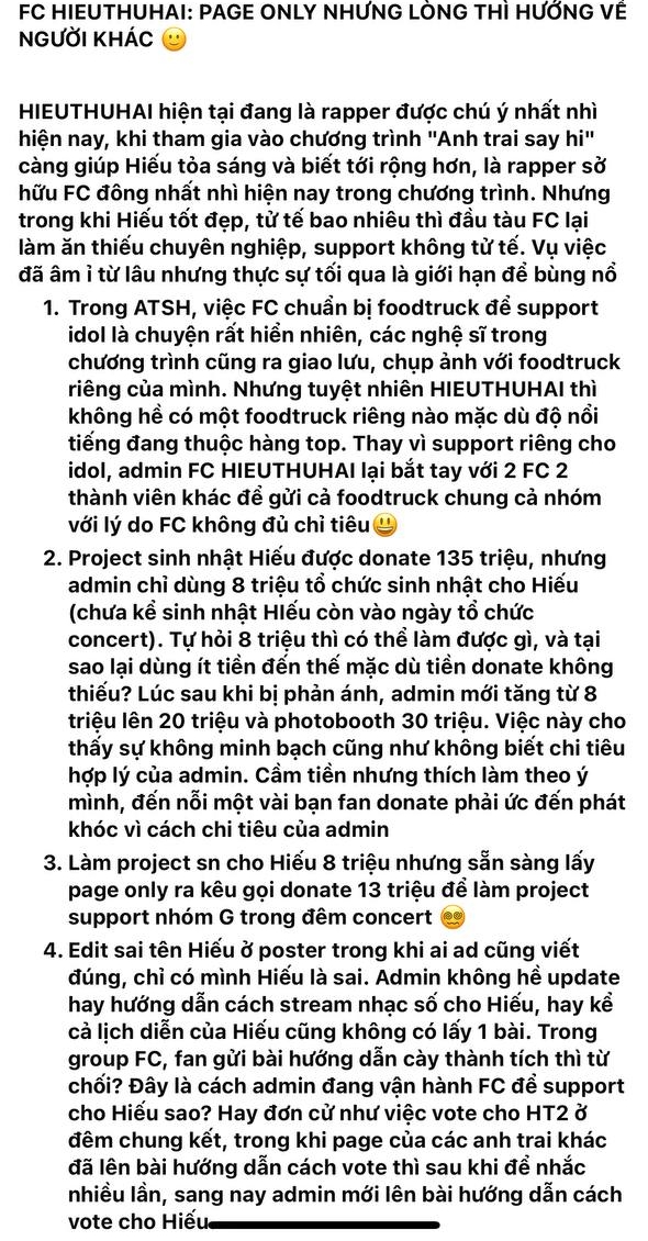 Nội chiến FC HIEUTHUHAI: Tranh chấp với 2 nghệ sĩ cùng tổ đội GERDNANG, làm việc nghiệp dư khiến fan mới - cũ “tan đàn xẻ nghé”- Ảnh 4.