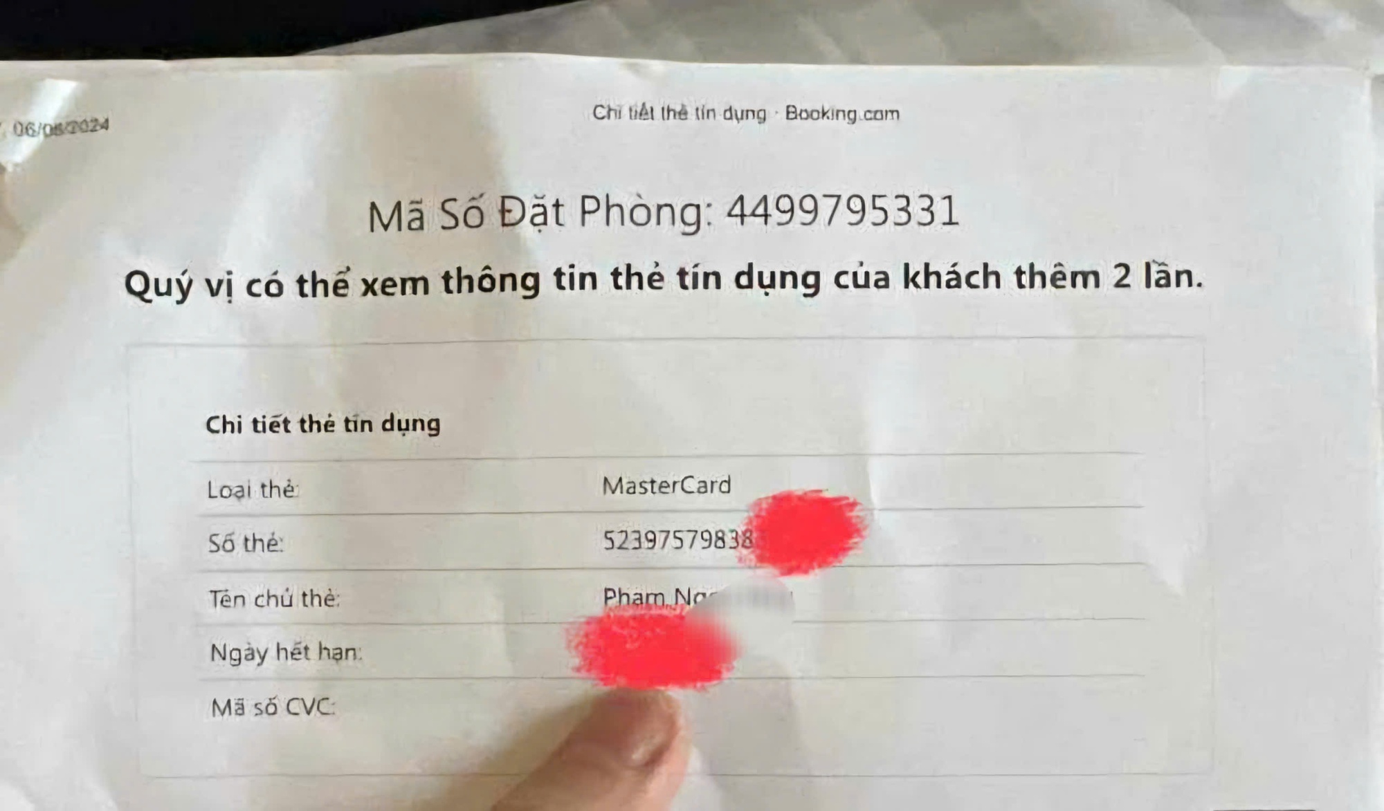 Ngân hàng nói gì về khách bị lộ thông tin thẻ tín dụng khi đặt phòng khách sạn?- Ảnh 2.