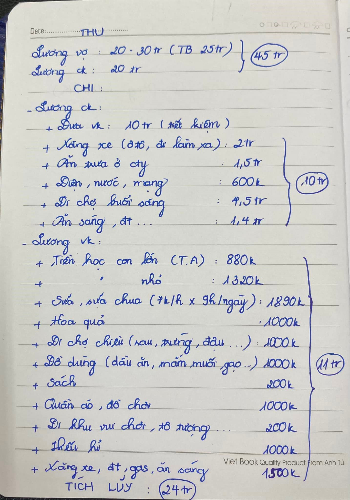 Cô vợ tiết kiệm khéo đến nỗi khiến CĐM sinh nghi: “Nhà này không mua quần áo, không cà phê gặp gỡ bạn bè bao giờ sao?”- Ảnh 1.