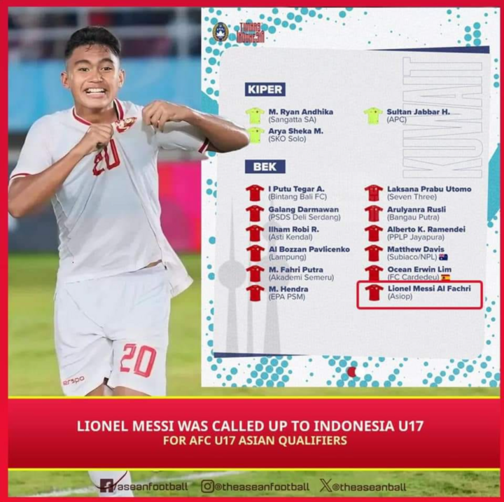 Xuất hiện Lionel Messi phiên bản Indonesia gây sốt mạng xã hội- Ảnh 1.