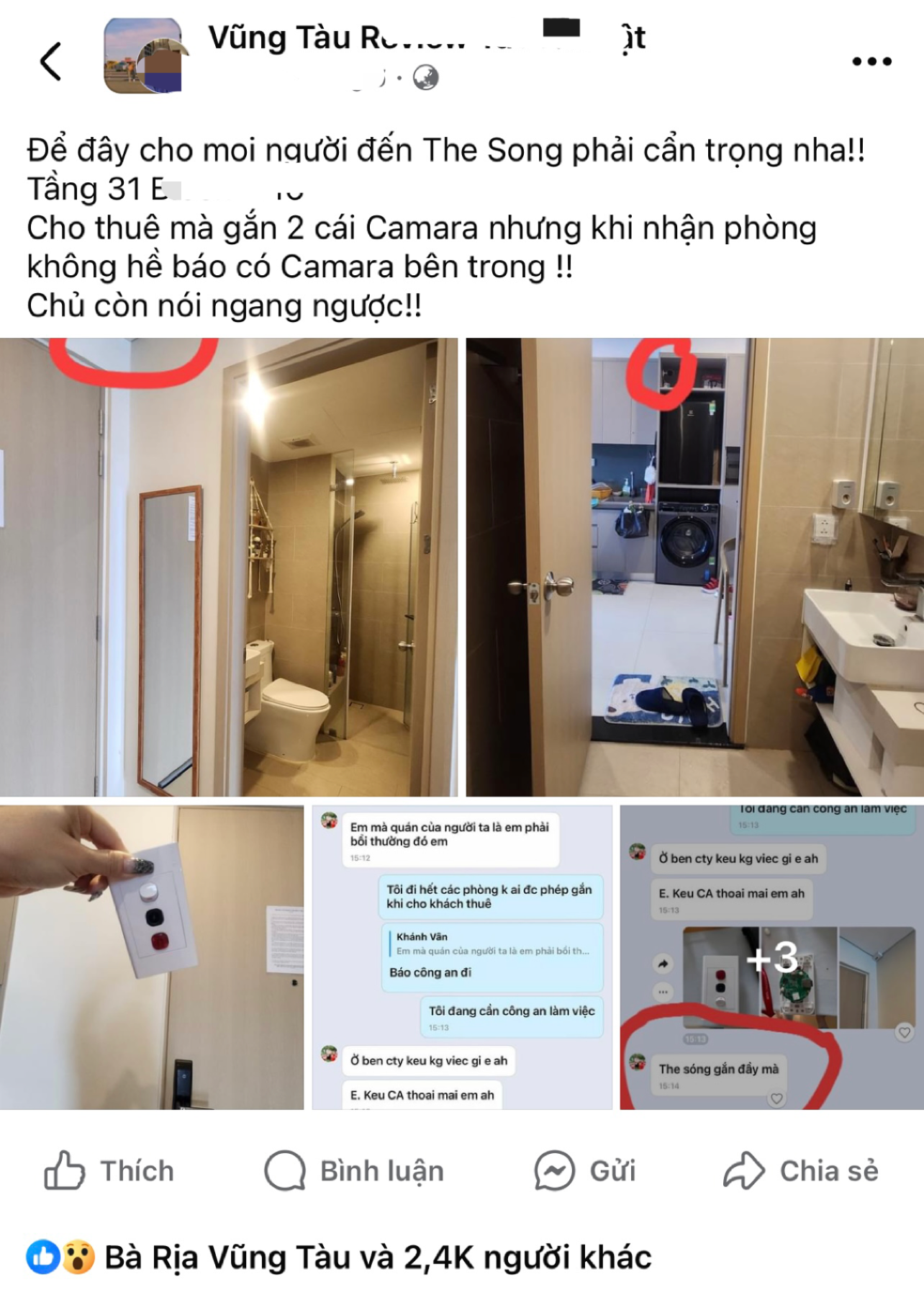 Vũng Tàu kiểm tra căn hộ tại The Sóng bị tố gắn camera- Ảnh 2.