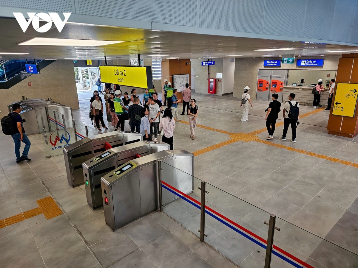 Cận cảnh Metro Nhổn - Ga Hà Nội trước ngày vận hành- Ảnh 7.