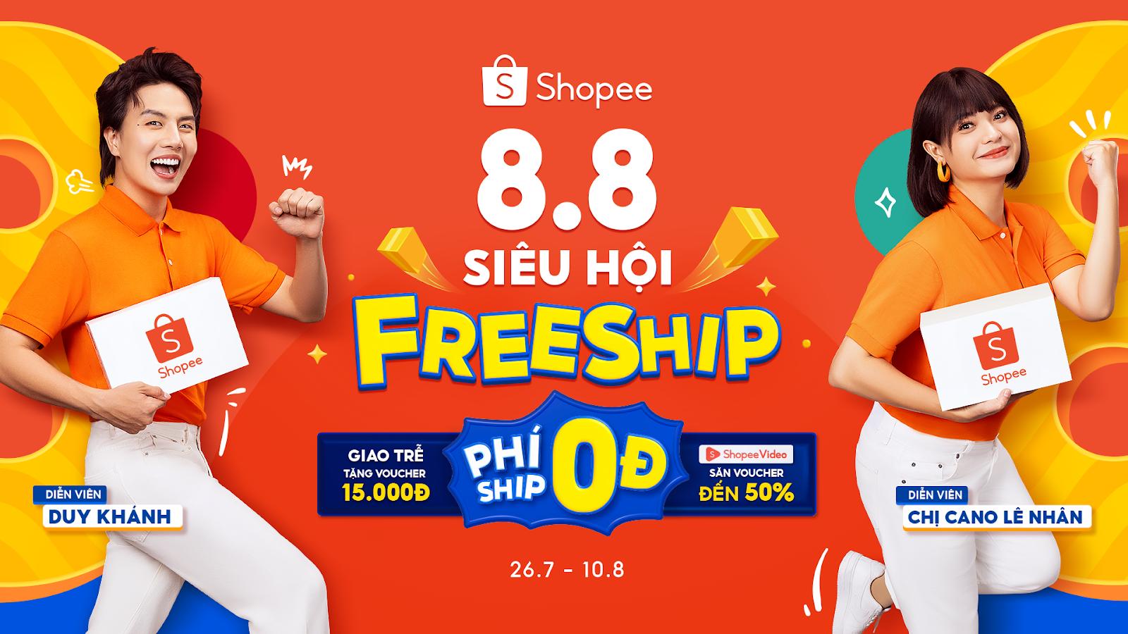 Hội mê mua sắm nổ địa chỉ săn sale hot nhất 8.8: ngập tràn ưu đãi phí ship 0 đồng, voucher giảm 50%- Ảnh 1.