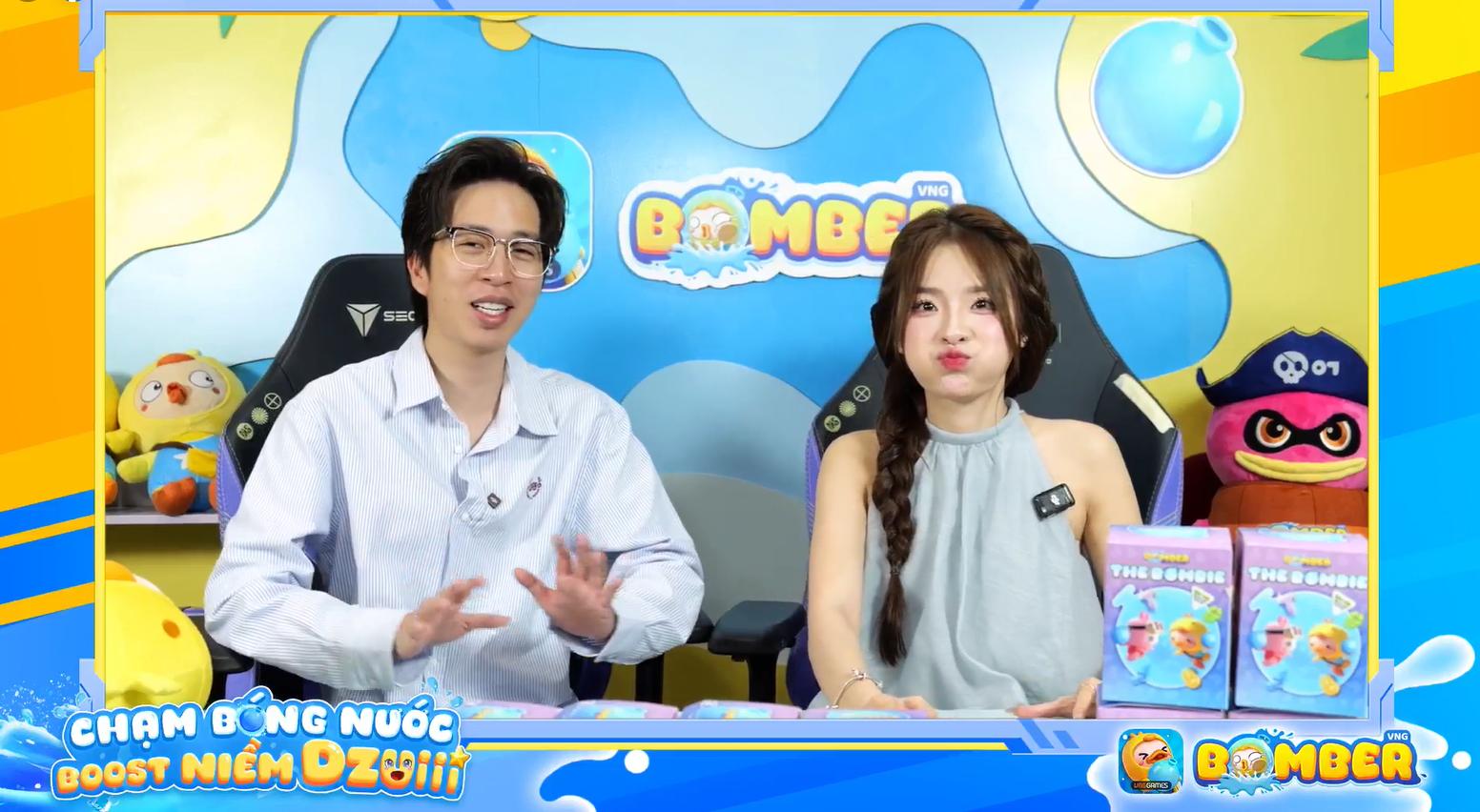 Cặp đôi ViruSs - Ngọc Kem cùng nhau tác chiến, tặng quà cực chất dành cho game thủ Bomber VNG- Ảnh 1.