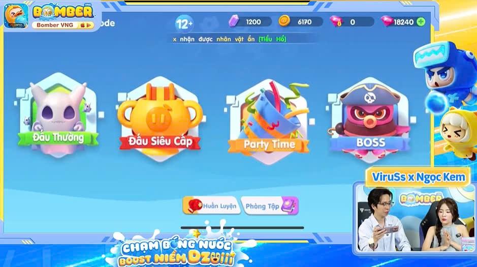 Cặp đôi ViruSs - Ngọc Kem cùng nhau tác chiến, tặng quà cực chất dành cho game thủ Bomber VNG- Ảnh 3.