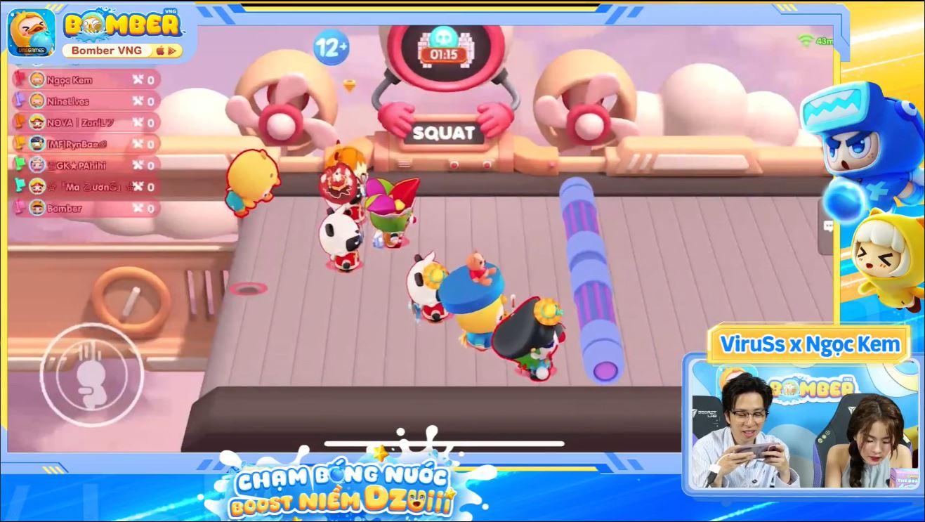 Cặp đôi ViruSs - Ngọc Kem cùng nhau tác chiến, tặng quà cực chất dành cho game thủ Bomber VNG- Ảnh 10.