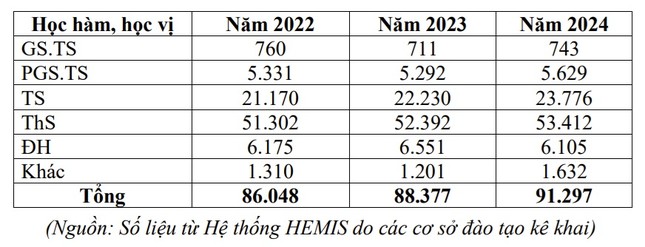 Có 743 Giáo sư đang làm việc trong các cơ sở giáo dục đại học- Ảnh 1.