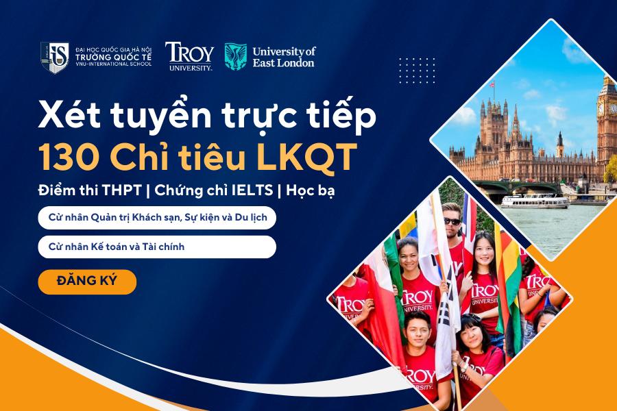 Trường Quốc tế - ĐHQGHN xét tuyển trực tiếp 130 chỉ tiêu vào các chương trình cử nhân do đại học nước ngoài cấp bằng- Ảnh 1.