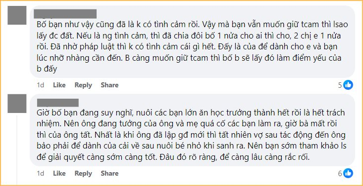 Mẹ mất sớm, bố lấy vợ mới rồi muốn “cướp” luôn tài sản mà vợ cũ để lại cho con: CĐM bất bình thay cô con gái, đồng thanh khuyên nên làm ngay một việc- Ảnh 4.