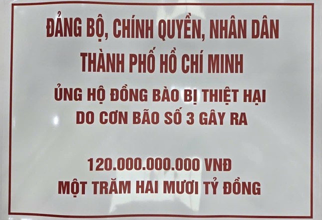 TPHCM ủng hộ 120 tỷ đồng cho đồng bào bị bão lũ ở miền Bắc- Ảnh 1.