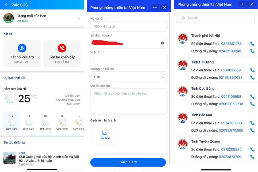 1 phút thực hiện 'siêu tính năng' giúp kết nối cứu trợ, liên hệ khẩn cấp, phản ánh thiên tai trên Zalo- Ảnh 4.