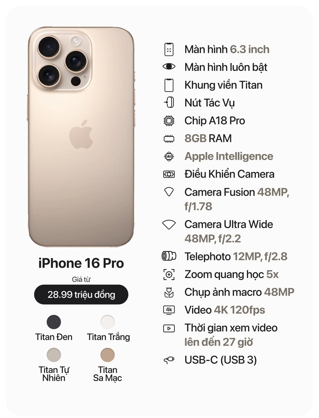 4 mẫu iPhone 16 khác gì nhau, nên dùng hết lương "đập hộp" iPhone 16 Pro Max hay mua iPhone 16 cho rẻ?- Ảnh 5.