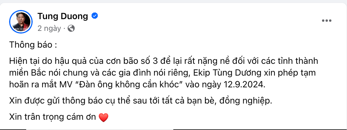 Cả showbiz hướng về miền Bắc: Show Chông Gai dời lịch phát sóng, nghệ sĩ hoãn MV và nhiều đêm thiện nguyện được tổ chức- Ảnh 2.