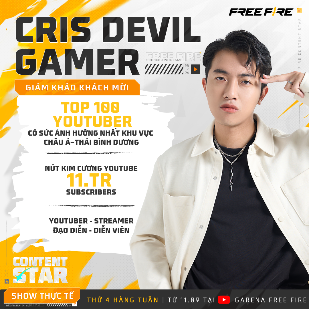 Cris Devil Gamer, MisThy ngồi ghế giám khảo, Lê Bống làm MC cho cuộc thi sáng tạo nội dung YouTube- Ảnh 2.