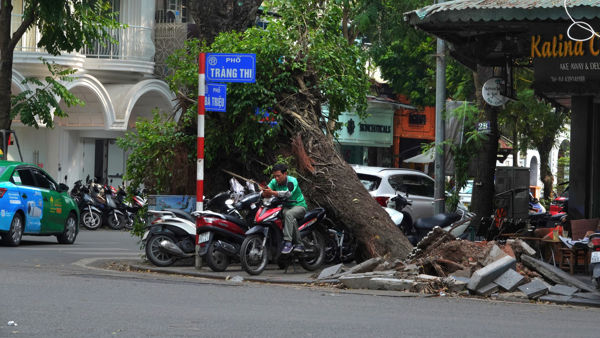 Hà Nội căng mình dọn dẹp cây xanh gãy đổ, nhanh chóng trả lại thành phố "xinh đẹp" sau bão số 3- Ảnh 6.