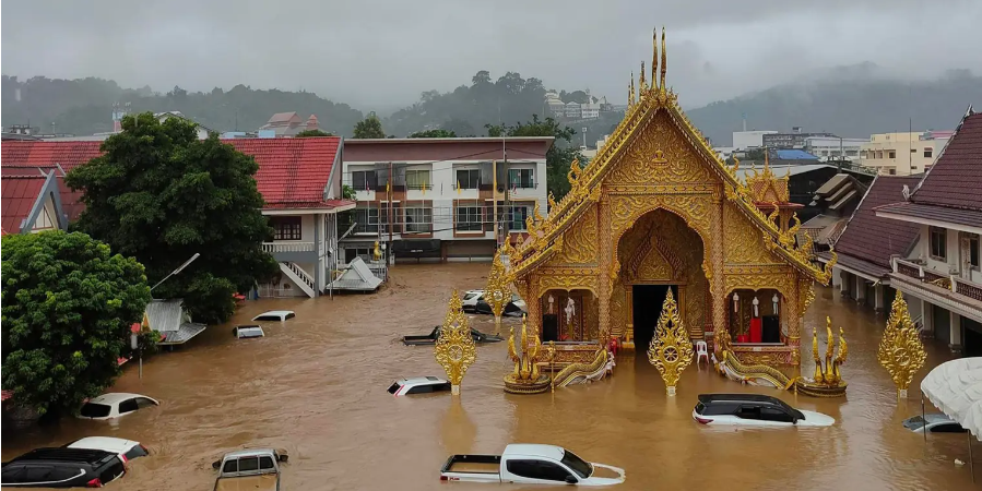 Đông Bắc Thái Lan ngập lụt nặng do mưa lớn và nước sông Mekong dâng cao- Ảnh 2.