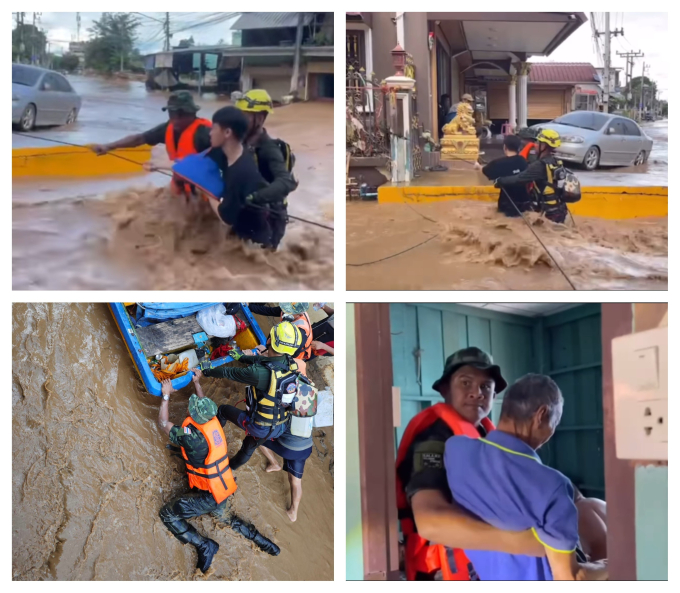 Một vận động viên không màng hiểm nguy xông vào dòng lũ cứu người, dân tình cảm thán: Người hùng!- Ảnh 2.