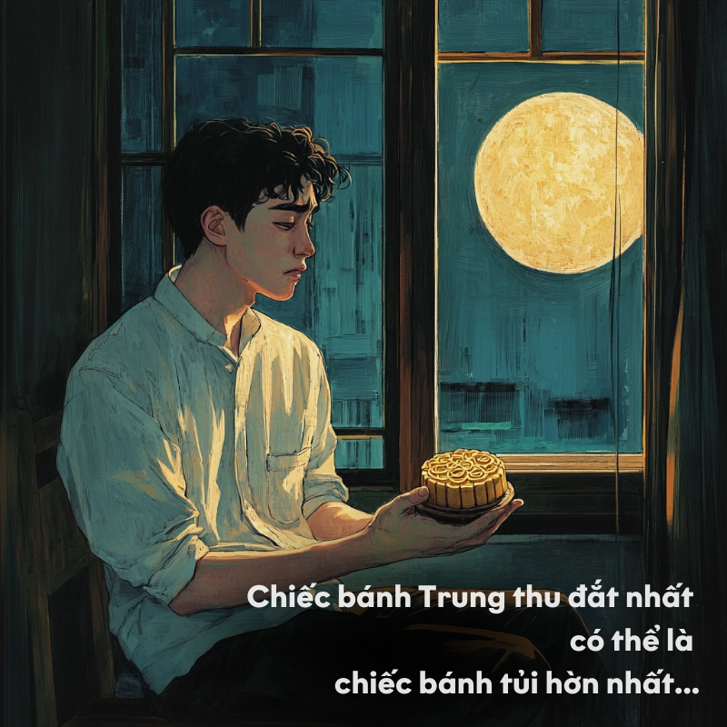 “Năm đầu tiên ăn cái bánh Trung thu mình tự mua, tủi thân dâng lên, ngồi ăn mà khóc ra tiếng”- Ảnh 1.