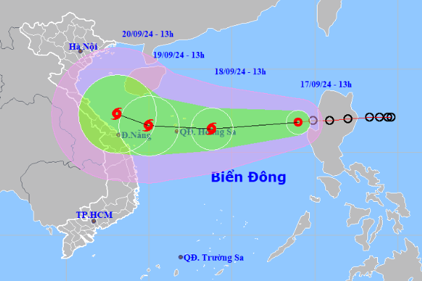 Bão số 4 sắp hình thành trên Biển Đông, khả năng hướng vào Quảng Bình đến Đà Nẵng- Ảnh 1.