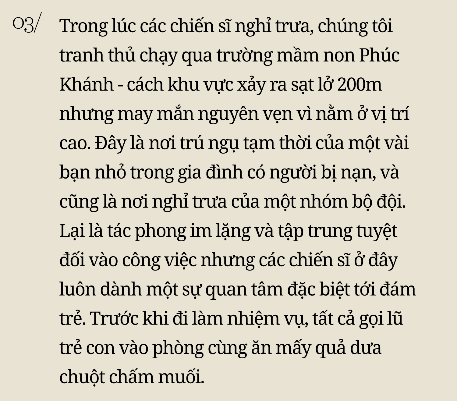 Chuyện của Hải, cô Thắm và những chiến sĩ nỗ lực khoả lấp nỗi đau Làng Nủ- Ảnh 14.