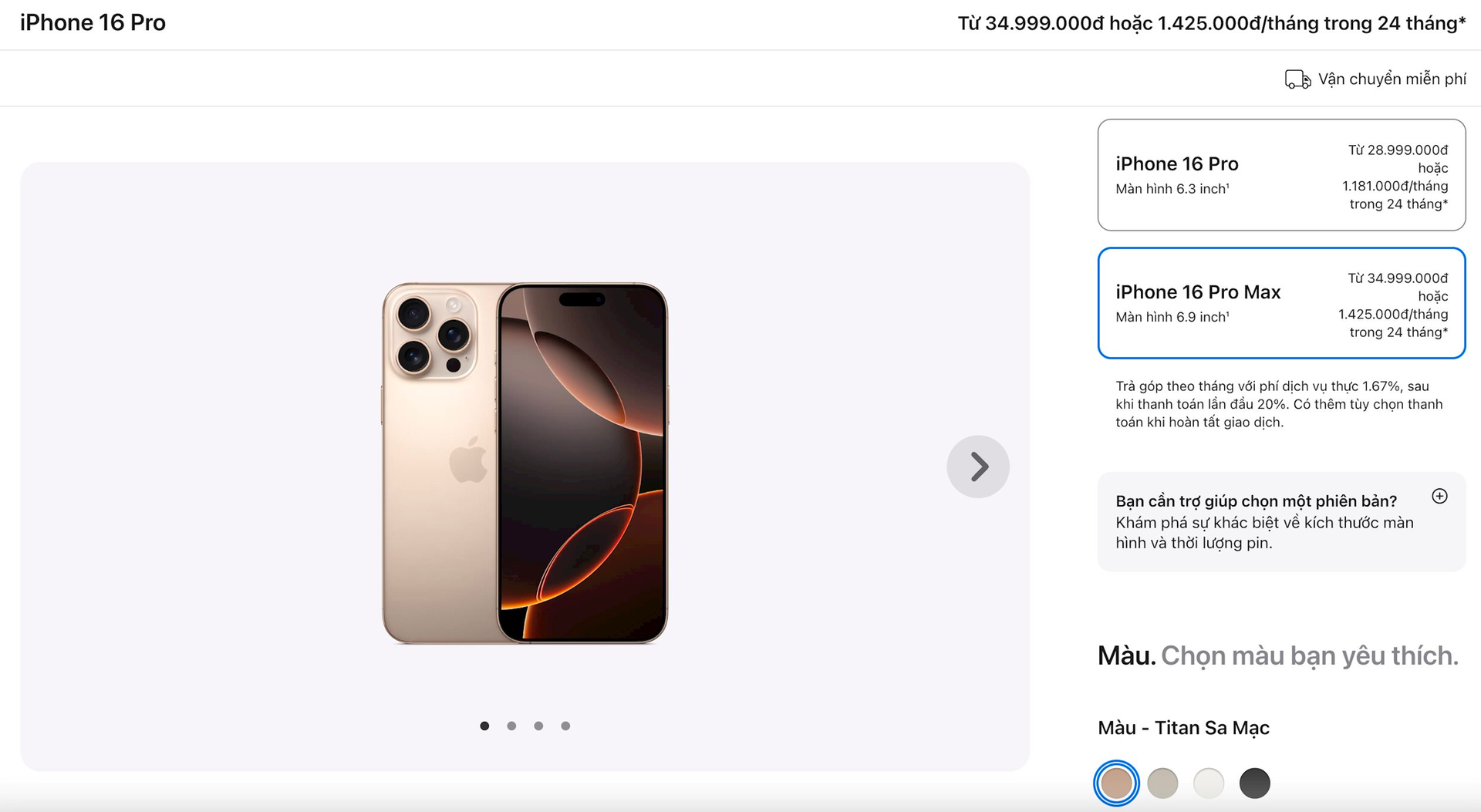 iPhone 16 Pro Max quá hot, màu titan sa mạc cháy hàng tại Việt Nam, có thể giao hàng trễ- Ảnh 2.