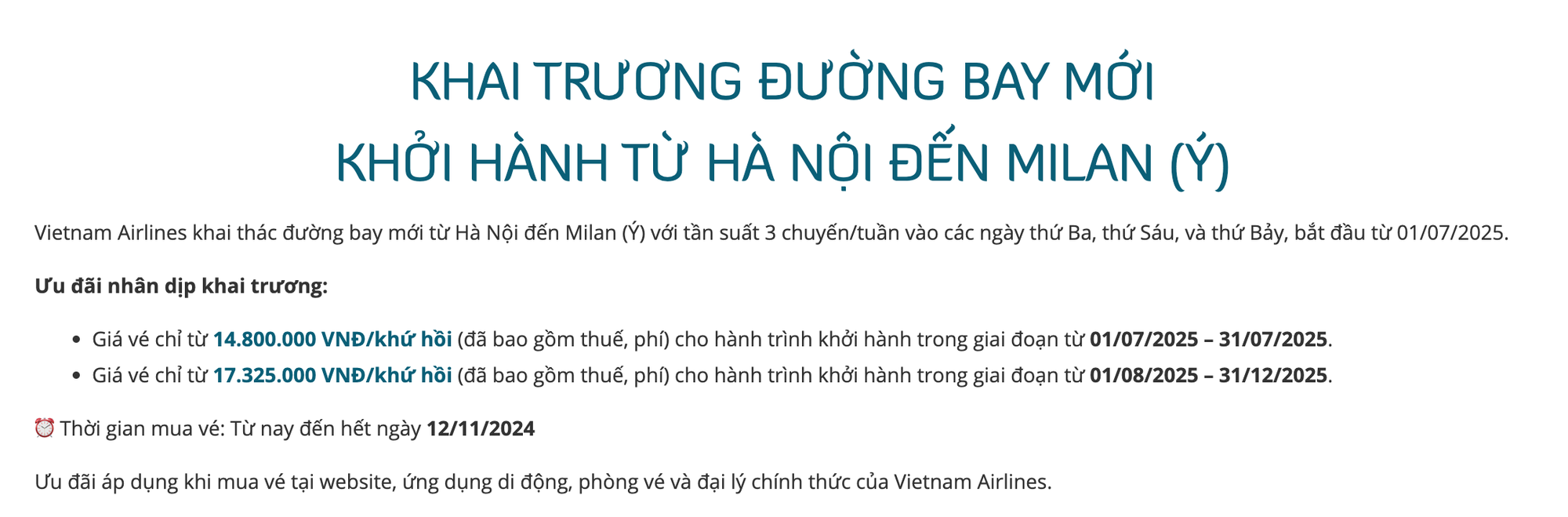 Chỉ cần 1 tháng lương văn phòng là có thể bay thẳng sang Ý ăn pizza, Vietnam Airlines khiến hội mê du lịch "đứng ngồi không yên"- Ảnh 1.