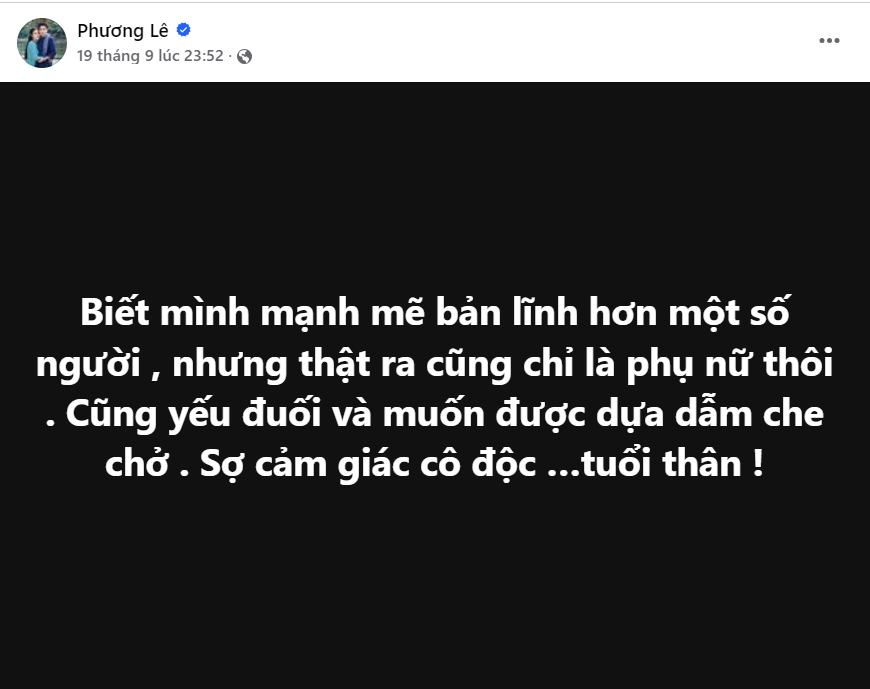 Phương Lê liên tục đăng đàn tâm trạng nhưng Vũ Luân không phản hồi, chuyện gì đây?- Ảnh 2.