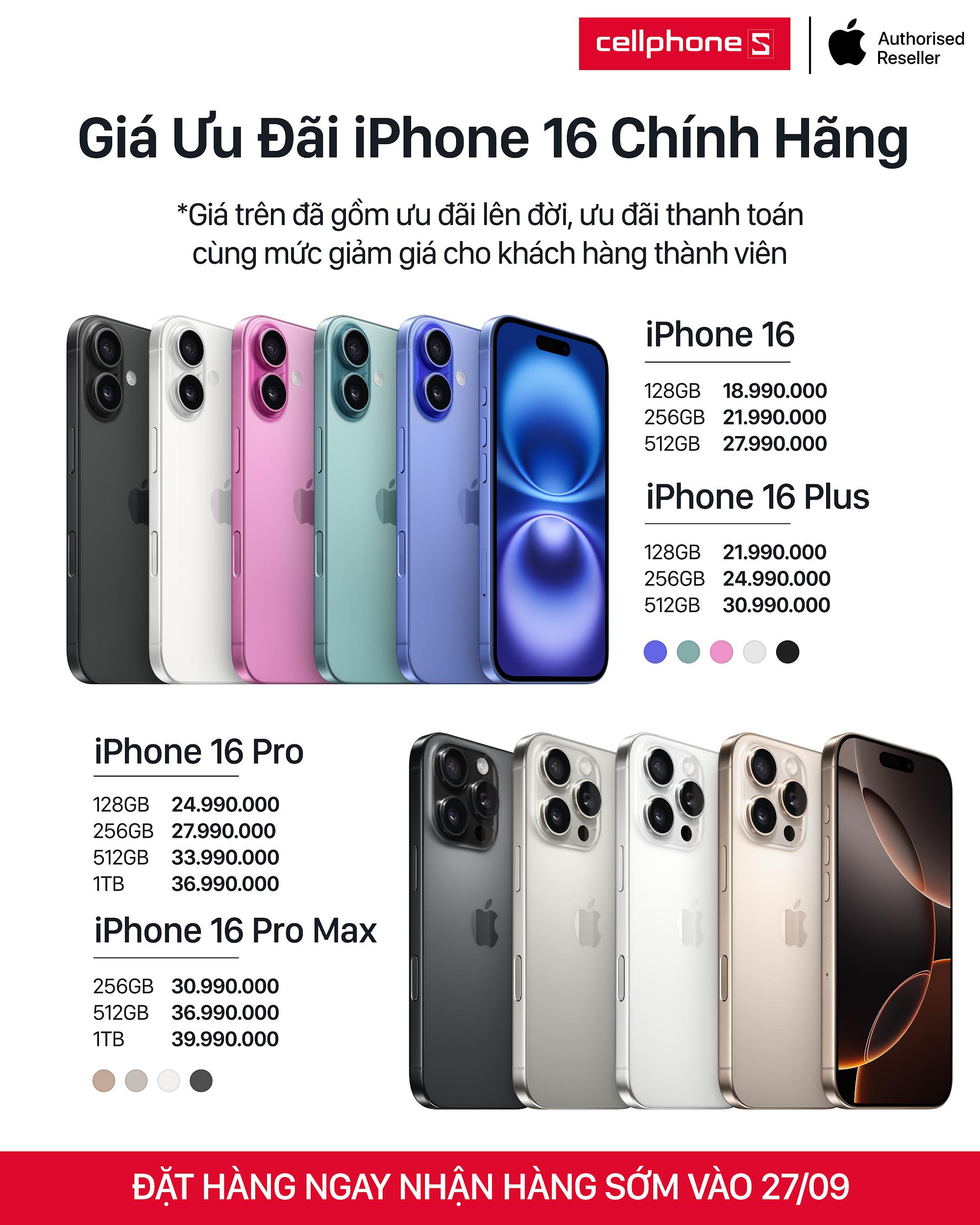 CellphoneS ưu đãi đến 7 triệu khi lên đời iPhone 16 series- Ảnh 1.