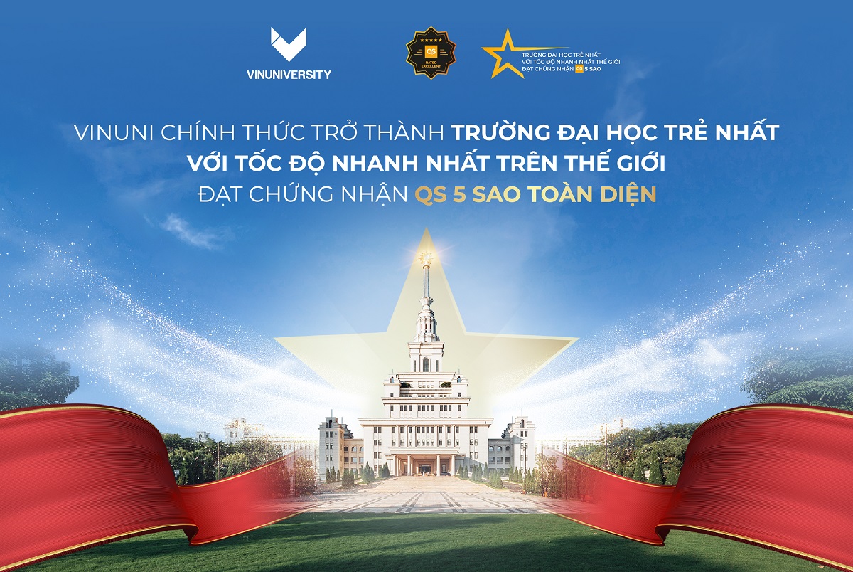 VinUni trở thành đại học trẻ nhất thế giới đạt chứng nhận QS 5 sao- Ảnh 1.