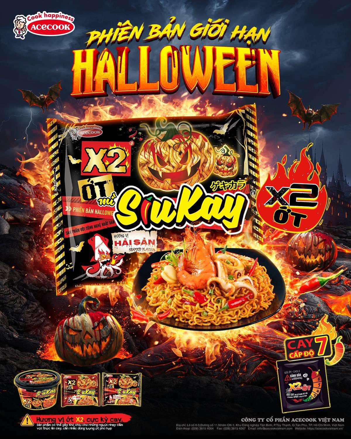 Đón Halloween bùng nổ với mì cay SiuKay X2 ớt phiên bản giới hạn- Ảnh 1.