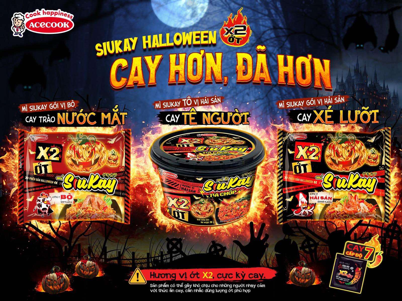 Đón Halloween bùng nổ với mì cay SiuKay X2 ớt phiên bản giới hạn- Ảnh 2.