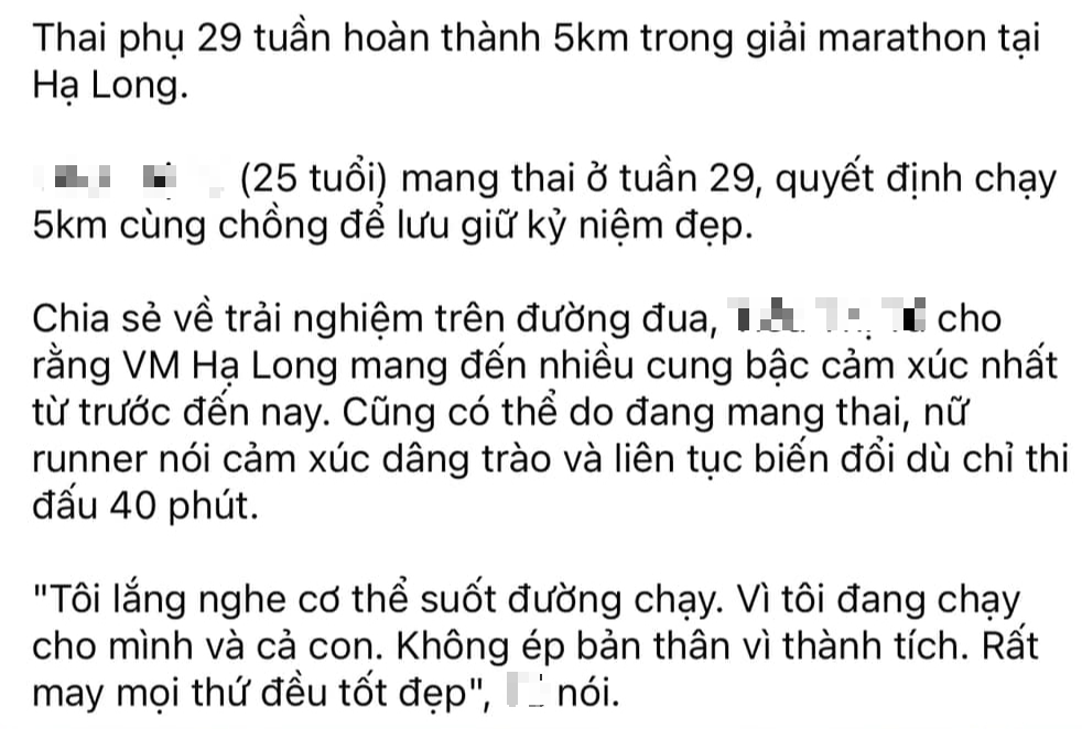 Ý kiến trái chiều về chuyện mẹ bầu tham gia chạy marathon: Bác sĩ cảnh báo nhóm người không nên thực hiện- Ảnh 1.