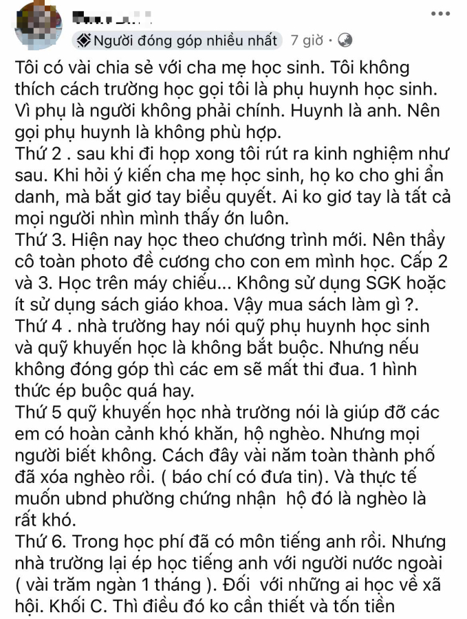 "Xin nhà trường đừng gọi tôi là phụ huynh": Quan điểm ngược đời của ông bố TPHCM gây bão, đọc lý giải mới thấy anh đã nhầm to rồi- Ảnh 1.