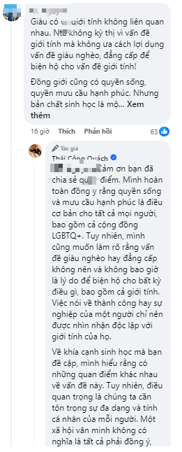 Bị CĐM tràn vào MXH nói điều khiếm nhã, công kích, NTK Thái Công ôn tồn: Sự thiếu hiểu biết và những khó khăn có thể dẫn đến những hành vi như vậy!- Ảnh 5.