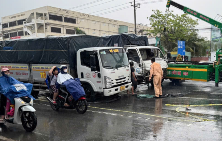 Cần Thơ: Kẻ cướp xe tải gây tai nạn liên hoàn, 2 người tử vong- Ảnh 1.