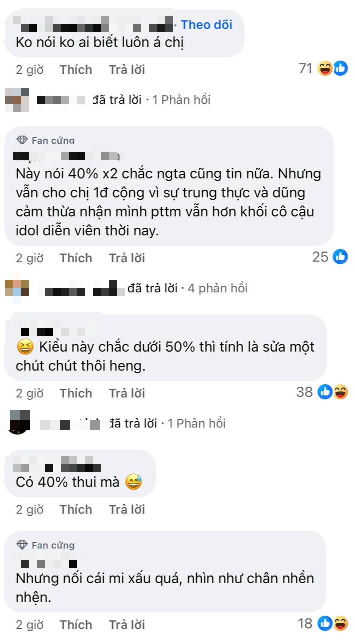 Bạn gái Huỳnh Hiểu Minh thừa nhận có dao kéo "chút xíu", cụ thể là 40%- Ảnh 2.