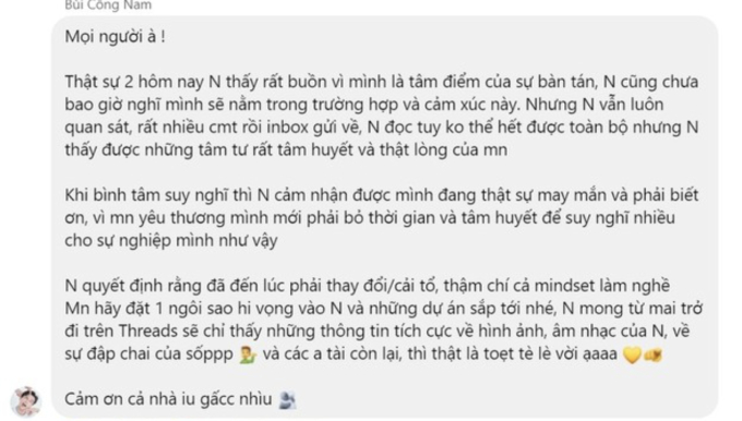 Fan đồng loạt “quay xe”, dọa đẩy Bùi Công Nam trở về “ao tù đầm lầy” nếu không thay ekip- Ảnh 3.