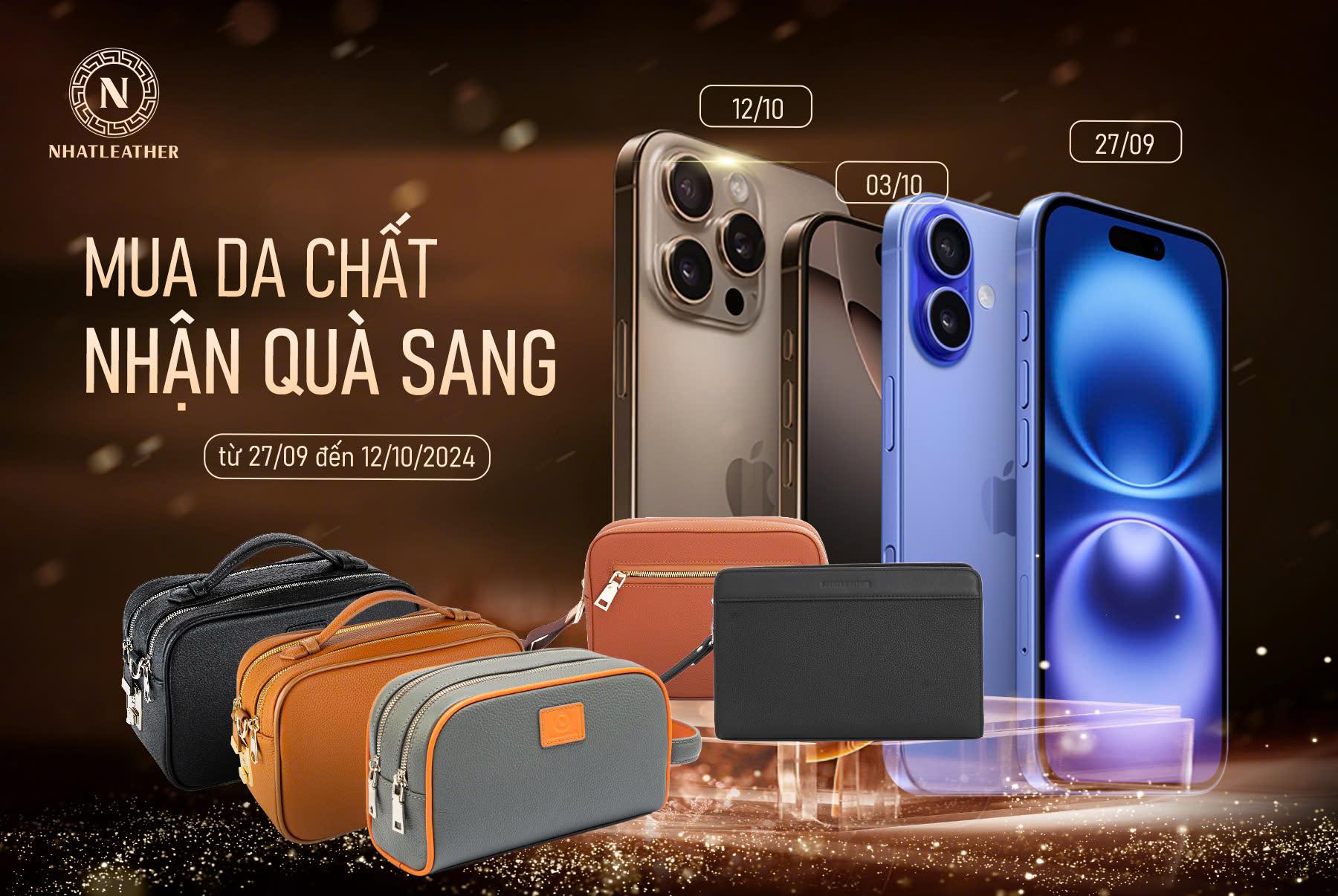 Mua da chất - Nhận quà sang với Nhat Leather: IPhone 16 đã có chủ- Ảnh 1.