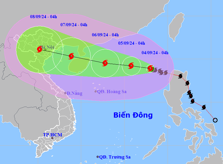 Hà Nội yêu cầu theo dõi chặt chẽ diễn biến của bão YAGI- Ảnh 1.