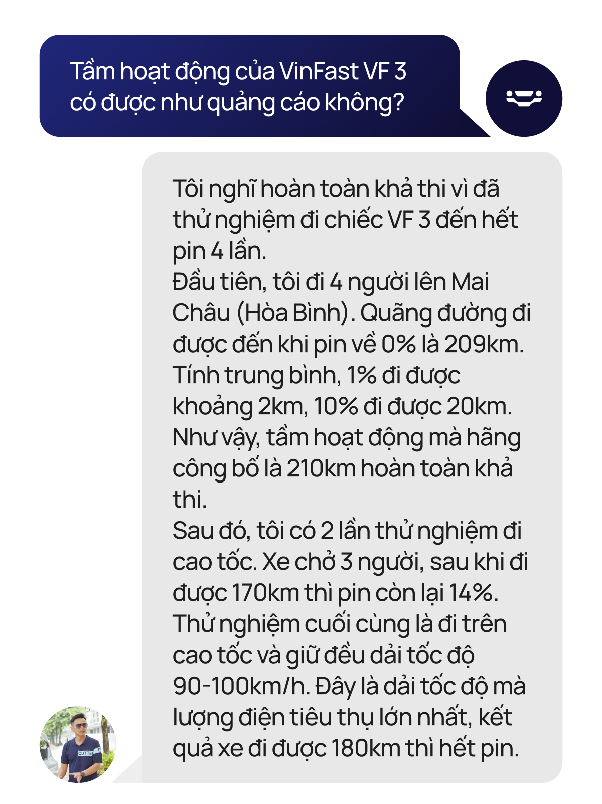 [Trên Ghế 10] Hỏi nhanh đáp gọn VinFast VF 3: Ai nên mua, sạc bao lâu, đi bao xa, thay được xe máy và dễ lật không?- Ảnh 5.