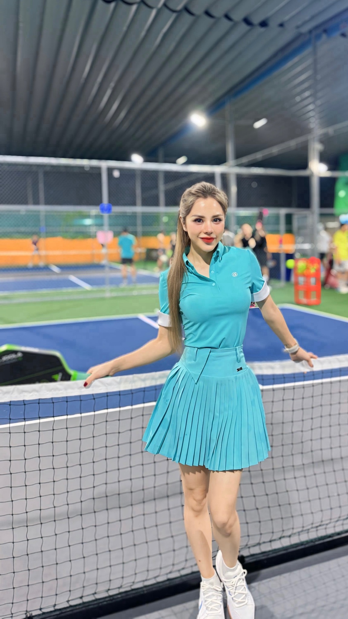 Thời trang sao Việt đã kín đáo hơn khi chơi Pickleball- Ảnh 7.