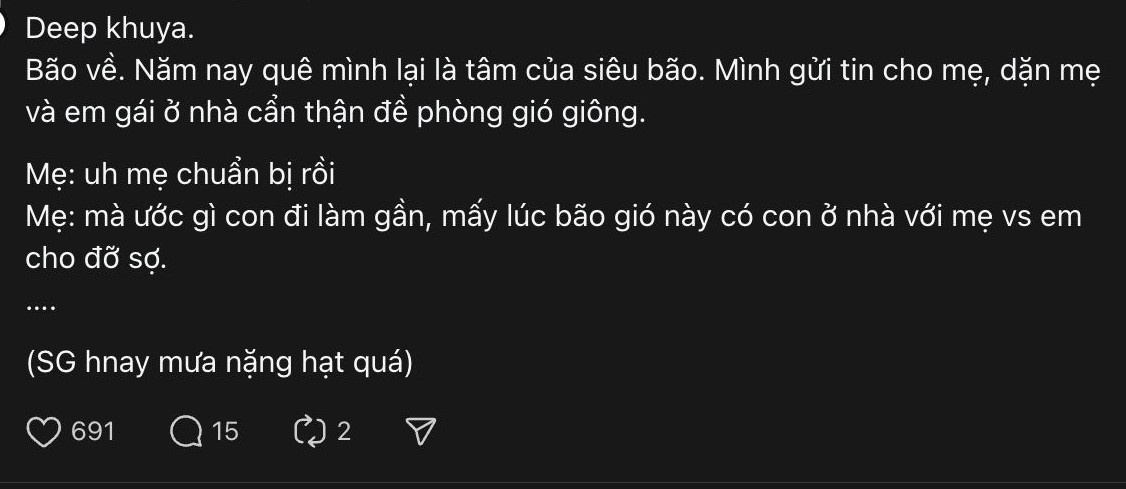 “Ước gì con đi làm gần nhà, những lúc gió bão thế này có con ở nhà với mẹ và em”- Ảnh 5.