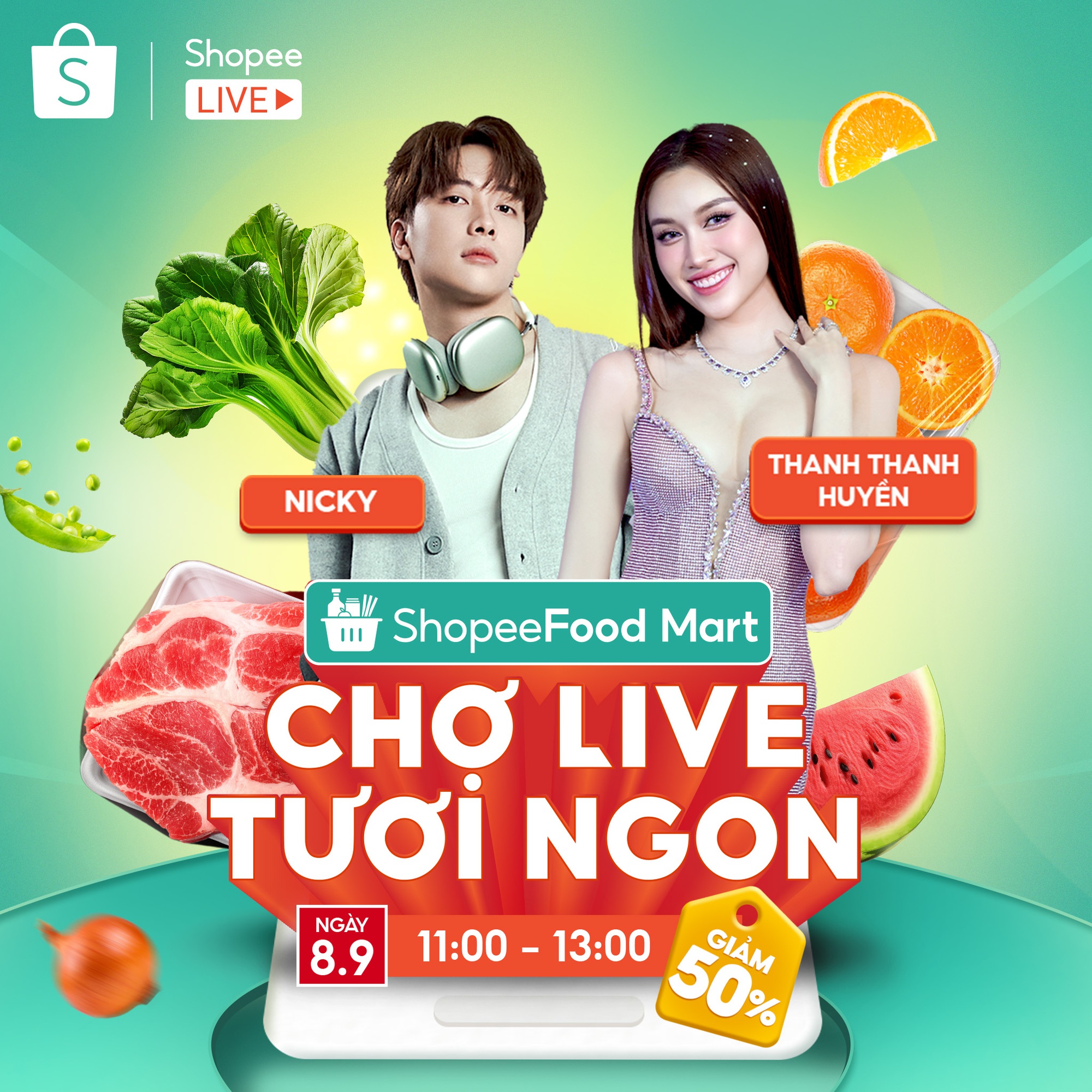 Trải nghiệm “đi chợ số” thêm độc đáo thông qua các phiên livestream của ShopeeFood Mart- Ảnh 4.