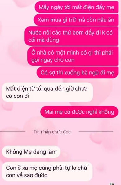 Loạt tin nhắn viral giữa lúc bão số 3 căng thẳng nhất, thấm lời dặn của 1 người mẹ đang ở xa con- Ảnh 3.