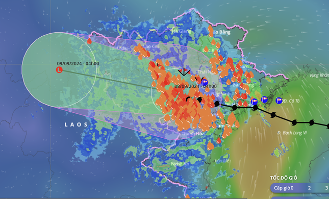 Bão Yagi suy yếu thành áp thấp nhiệt đới, mưa lớn tiếp tục- Ảnh 1.