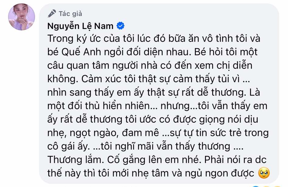 Chị gái Nam Em đăng đàn tiết lộ tính cách thật của Hoa hậu Quế Anh ở ngoài đời- Ảnh 2.