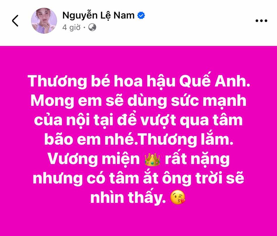 Chị gái Nam Em đăng đàn tiết lộ tính cách thật của Hoa hậu Quế Anh ở ngoài đời- Ảnh 3.